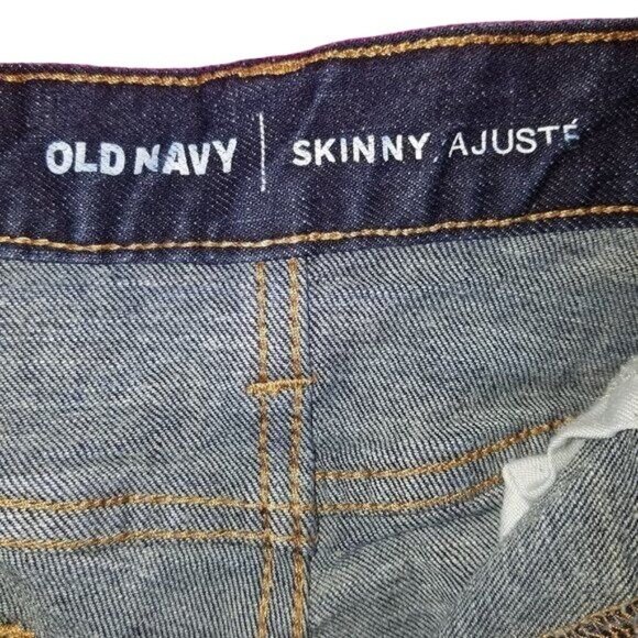 Old Navy Men's Jeans Denim 36×30 Skinny Dark Wash Blue Skinny - Picture 3 of 4